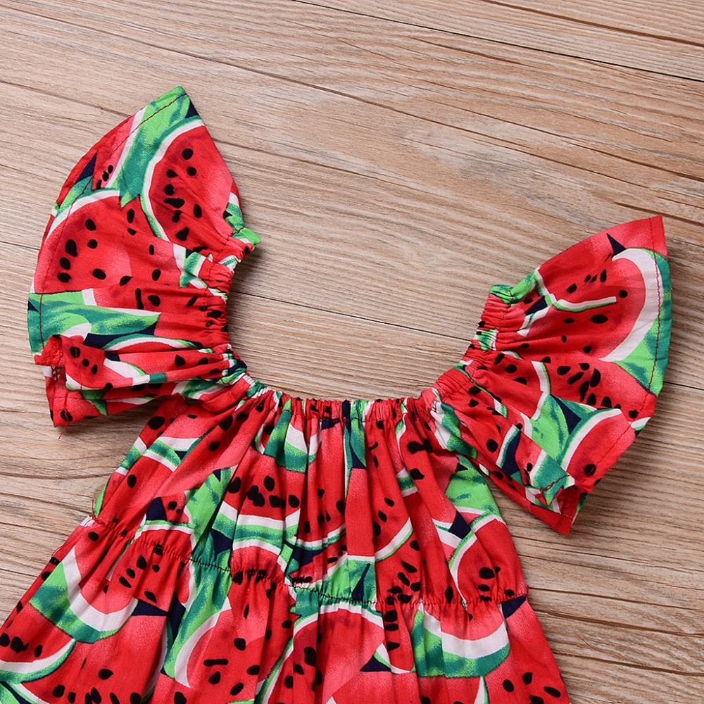 *Restocked* Baby Girl Watermelon Romper & Headband - Picture 5 of 8